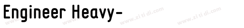 Engineer Heavy字体转换